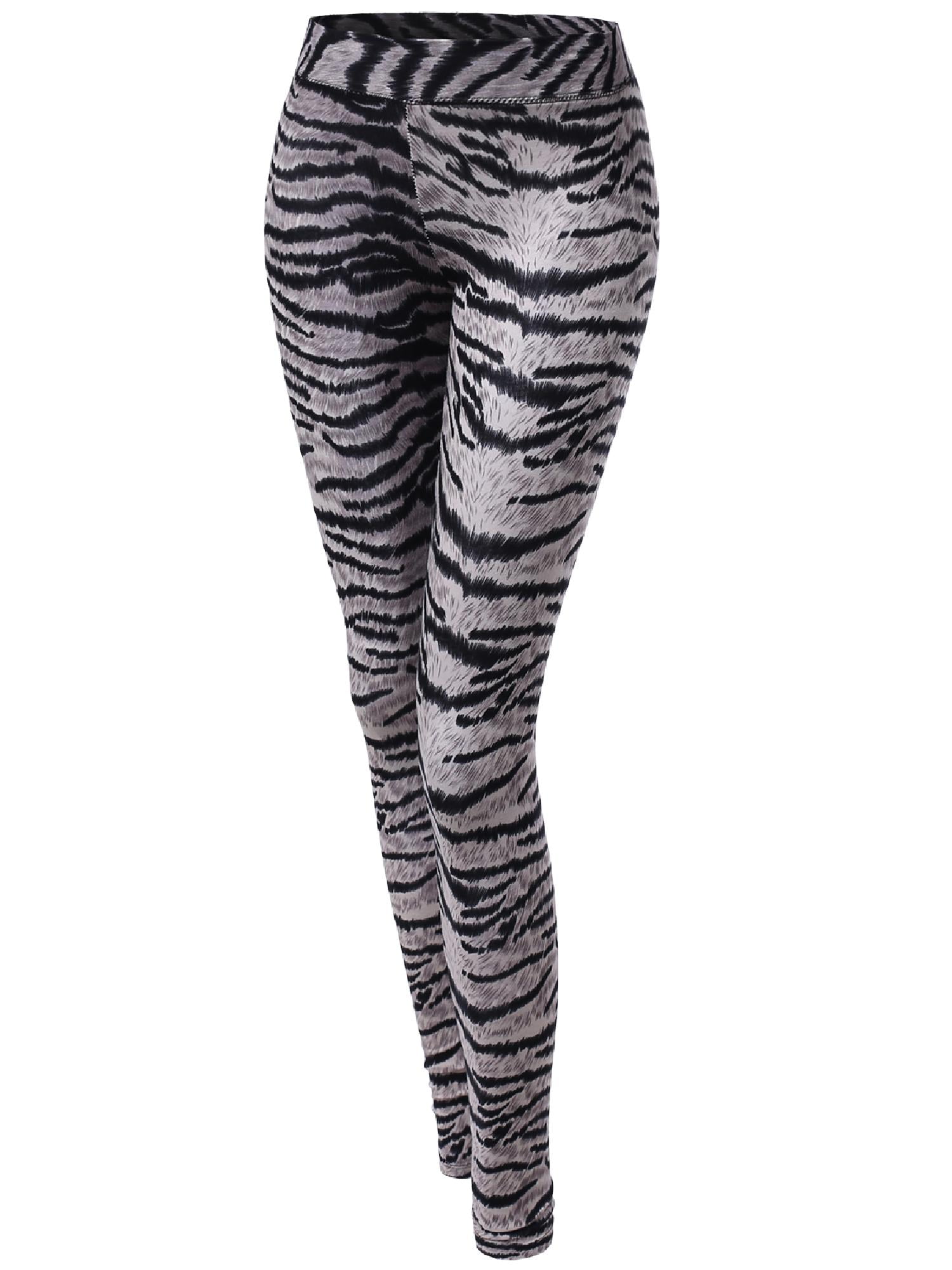 90 Degree By Reflex - Women's Interlink Zebra Elastic Free High Waist 7/8  Ankle Legging : Target