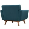 thumbnail image 5 of Hawthorne Collections (Set of 2) Contemporary Upholstered Fabric Accent Arm Lounge Chair in Azure with Solid Wood Legs, 5 of 5
