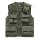 thumbnail image 2 of Camiseta sin mangas con cuello en V para hombre, informal, holgada, a la moda, para voluntariado, para exteriores, emergencias, multibolsillos, multifuncional, con cremallera, de nailon., 2 of 6