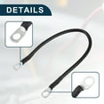 thumbnail image 4 of Unique Bargains Marine Battery Inverter Cable 8 AWG 5/16"-3/8" 1ft Battery Copper Wire Black, 4 of 7