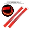 thumbnail image 3 of OULII 2Pack LED Wristband Red Nylon Webbing for Party Use and Events, 3 of 5