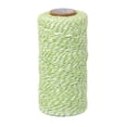 thumbnail image 2 of jifeng 6x100M Wrap Gift Cotton Rope Ribbon Twine Rope Cord Green, White 6 Pcs, 2 of 9