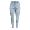 thumbnail image 2 of Vedolay Womens Casual Pants Women High Waisted Destroyed Flared Jeans Bell Bottom Denim Pants,Light Blue S, 2 of 5