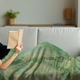 thumbnail image 3 of Eiffel Tower Soft Flannel Fleece Throw Blanket, Eiffel Tower Colorful Gradient Sketch in Ombre Style Drawing French Print, Cozy Plush for Indoor and Outdoor Use, 50" x 70", Teal Mustard, by Ambesonne, 3 of 5