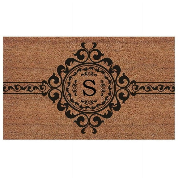 Calloway Mills Garbo Monogram Outdoor Doormat, Extra-thick 2' x 3' (Letter S)