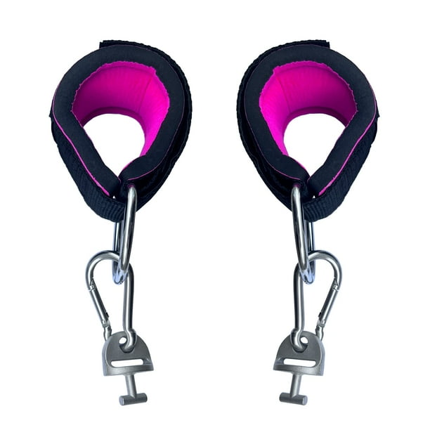 Jilinwei Correas De Entrenamiento De Tobillo Para Máquina De Gimnasio Tonal Accesorios De Correa De Tobillo Ajustables De Color Rosa Fuerte Para Tonal Con Accesorio Adaptador Tonal Especial 1 Par