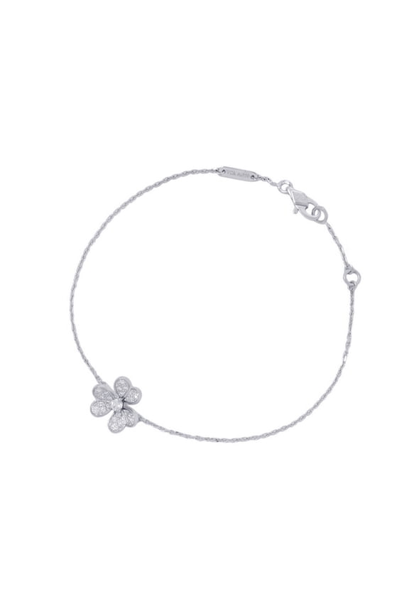 Pre-Owned Van Cleef & Arpels Frivole Mini Bracelet, 25 Diamonds (0.21ct total), 18K White Gold...