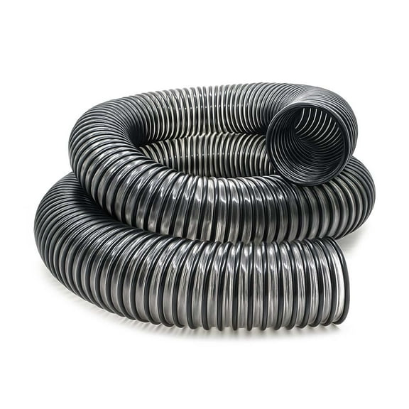 Big Horn 11492 4 Inch x 20 Feet Hose Clear with Black Helix