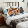 thumbnail image 4 of Fotbe Animals on Noah's Ark Floating Funda para Almohada Corporal con Diseño, Funda de Microfibra Ultrasuave de 20x54 Pulgadas, Ropa de Cama Elegante, 4 of 7