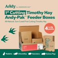 thumbnail image 2 of Premium Rabbit Food for Rabbits, Chinchillas, and Guinea Pigs - 1st Cut Timothy Pak Feeder Boxes, 4 Pack 1.5 Lb Boxes, 2 of 4