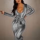 thumbnail image 2 of Vestidos Para Mujer Otoño Manga Larga Mind Of My Own Maxi Vestido Visualmente Ajustado Vestido Largo Con Tirantes Bolso de Moda Vestido Con Estampado de Rayas A La Cadera Odeerbi  ODB146646, 2 of 8