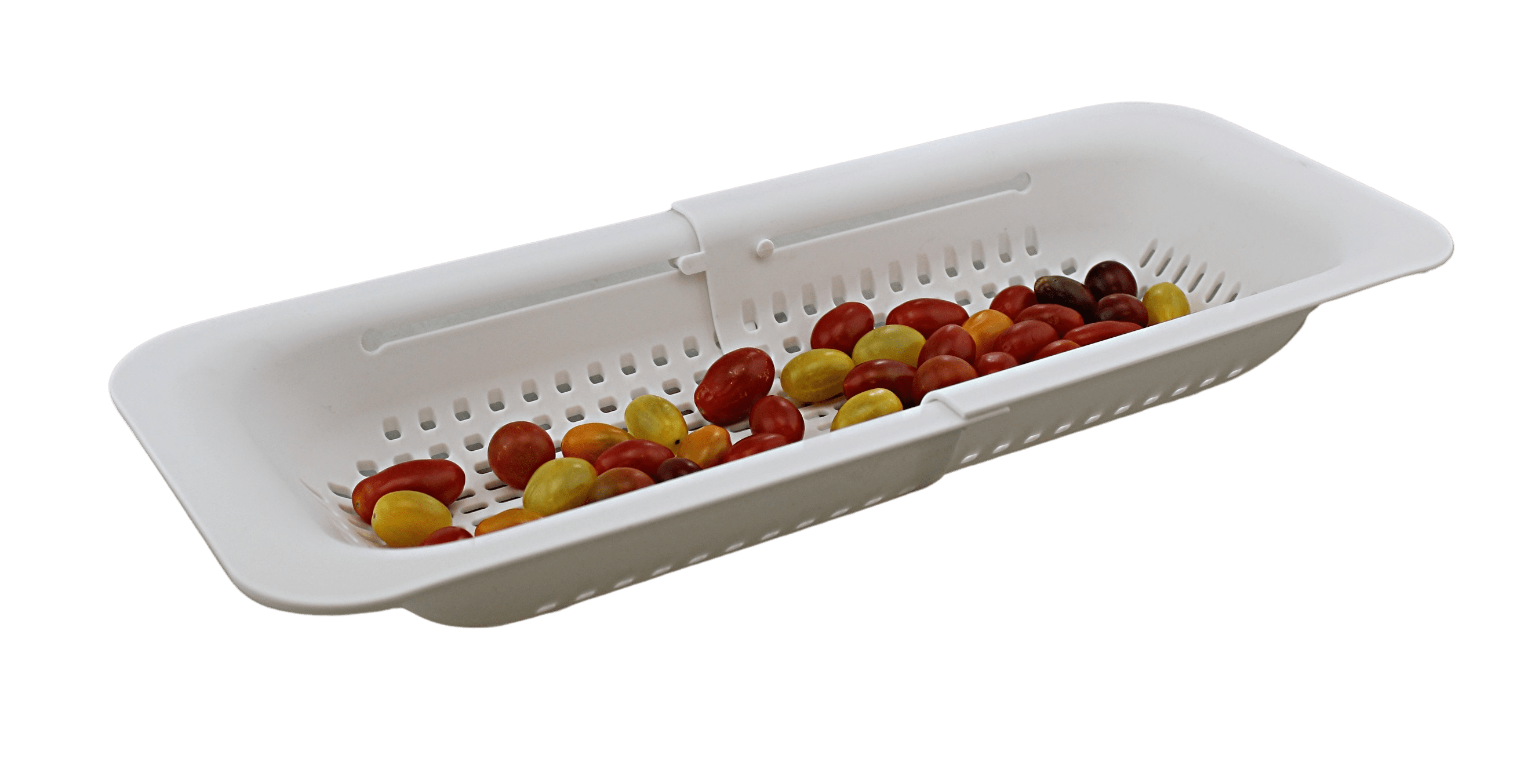 Over the Sink Extendable Colander Collapsible Plastic Fruit Vegetable