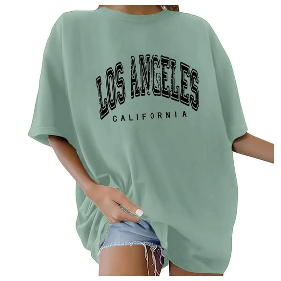 Shwomsmer Womens Summer Tops Women's Oversized T Shirts V Neck Striped Tees Summer Half Sleeve Casual Comfy Cozy Tunic Tops Plus Size Spandex T Shirts