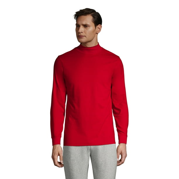 Lands' End Men's Super-T Mock Turtleneck - Walmart.com