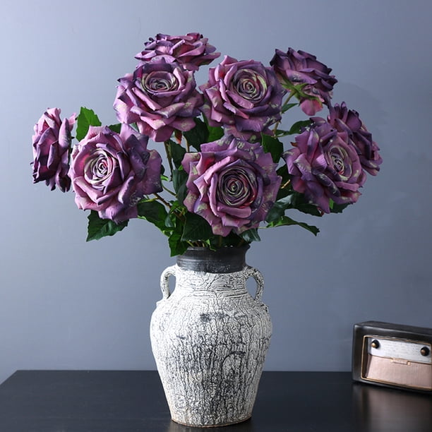 Gwong Decoración hogareña Flor artificial Fresh-Mantenerse multipropósito de alta calidad Flor de seda de seda de alta calidad Rosa de la fake para la boda Gwong 21060922