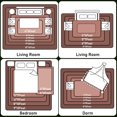 thumbnail image 5 of KOPOEELK 8x10 Indoor Area Carpet, Rust Modern Abstract Painting Machine Washable Rug, Non Slip Low Pile Floor Decor for Living Room, Dining Room and Home Office, 5 of 6