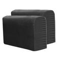 thumbnail image 1 of yuksok 2 Pcs Housse d'Accoudoir de Canapé Jacquard Élastique Protection de Meubles Noir, 1 of 9