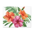 thumbnail image 2 of Hibiscus Flowers Painted in Watercolor Flower Canvas Wall Art for Home Decor Ready-to-Hang, 2 of 18