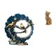thumbnail image 1 of Escultura de figura de gato de resina para decoración del hogar, estantería, sala de estar, dormitorio, escritorio interior, entrada, adorno coleccion, 1 of 8