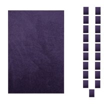 Furnishmyplace Furnish my Place Plush Solid Purple Color Rug Set of Area Rugs Set of 20 - 1.5'x2.25'