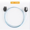 thumbnail image 6 of CLEARANCE under 5--- CableCreation SATA Cable 1.5ft 5-Pack, Slim SATA III 6.0 Gbps SATA 3 Cable,7 Pin SATA Extension Cord,Female SATA to SATA Power Cable, 6 of 6