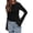 Black, variant on Long Sleeve Shirts for Women Spring Y2K Clothes Casual Boat Neck Bell Sleeve Fitted Fall Going Out Tops