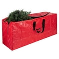 thumbnail image 5 of Christmas Tree Storage Bag with Zipper & Handles - Heavy-Duty Red & Green Holiday Design for Artificial Tree Storage (48.0 x 13.4 x 20.0 Inch), 5 of 6