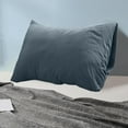 thumbnail image 5 of AuroraX Blue Pillow Cases Standard Pillowcase for Hair and Skin Zip Closure Soft Smooth Solid Improving Sleep, 5 of 6