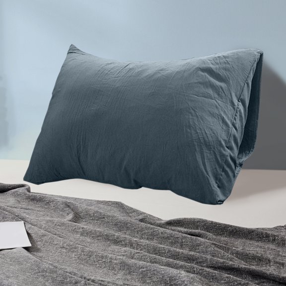 Summer Savings 2025! PRETXORVE Pillowcases, Pillowcase Without Printing Solid Color Washed Cotton Pillowcase Bedding Concise Style Coreless Pillowcase