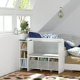 thumbnail image 3 of STAROUS Kids Bookshelf with Reading Nook, Toddler Bookcase Bench and Toy Storage Organizer with Seat and Back Cushion, 3 of 9