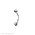 thumbnail image 3 of Curved Barbell 16G Eyebrow Piercing - Cartilage, Rook, Tragus - 3 Color Options, 3 of 4