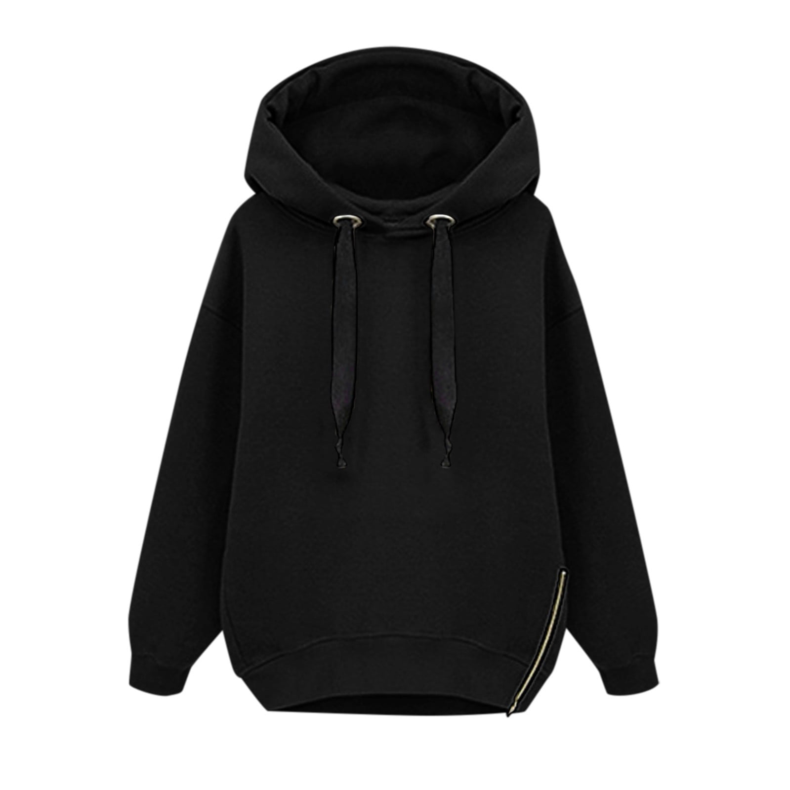 Women Hoodies Clearance Women's Hooded Long Sleeve Solid Plush