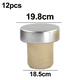thumbnail image 2 of 12 piezas de polímero T-plug-aluminio plateado Adepaton CPB-DE-LYY1153-3, 2 of 5