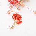 thumbnail image 4 of Minnieouse Broches para mujer, alfileres elegantes de amapola con diamantes de imitación, broche de flores brillantes, alfileres esmaltados, Accesorios de disfraces, 4 of 6