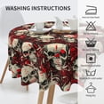 thumbnail image 6 of ZICANCN Round Table Cloths 60 Inch, Occult Blood Skulls Table Cover Waterproof Washable Outdoor Picnic Tablecloth, 6 of 8