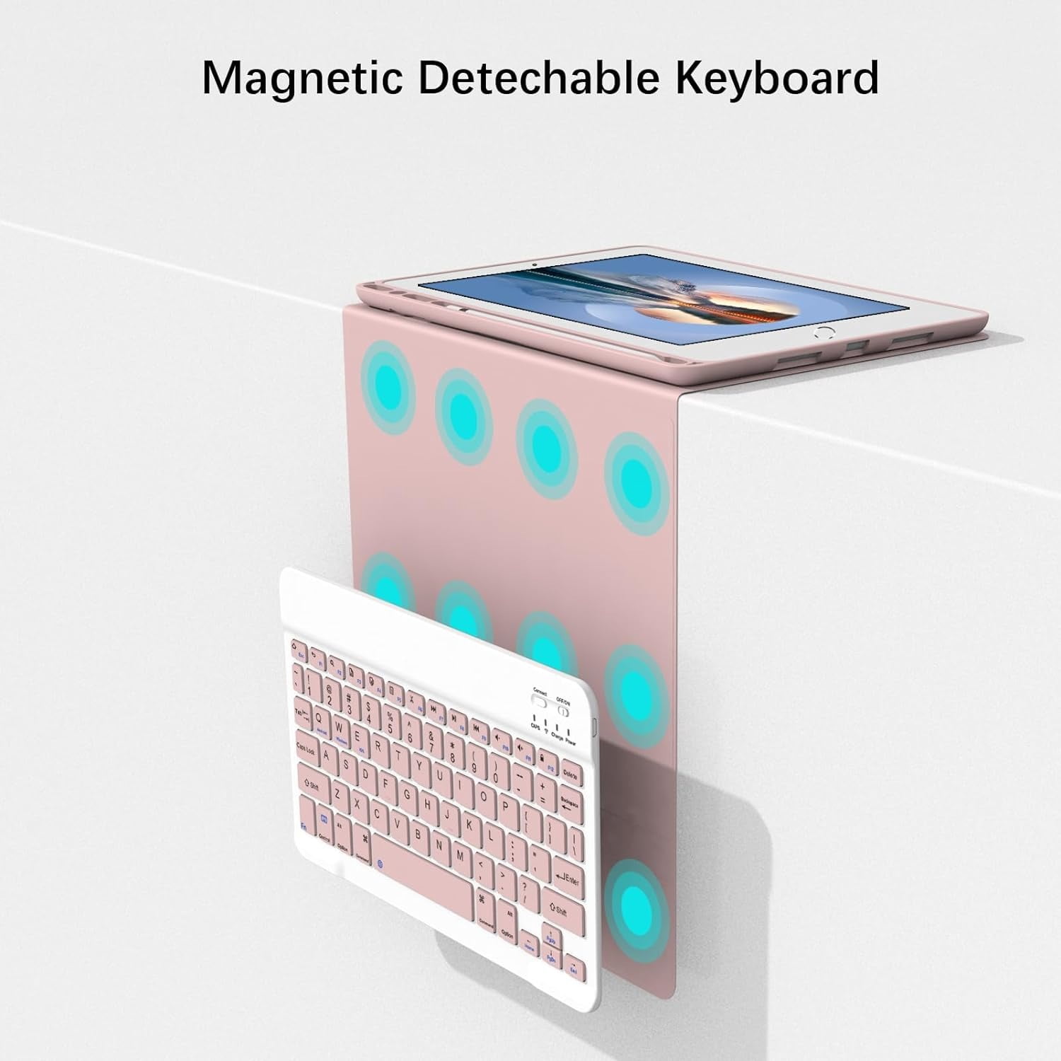 Keyboard Case for Air 11" M3/M2 (2025/2024), Air 5/Air 4 with Mouse and Pencil Holder