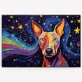 thumbnail image 3 of American Hairless Terrier Dog Canvas Van Gogh Starry Night Wall Art Gifts Canvas Wall Art Frame Music Artist Customized Canvas Framed Photo Art Work For The Bedroom(Gifts For Dog Lover ), 3 of 6