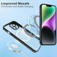 thumbnail image 4 of Phone Case for Apple iPhone 17 Clear Hybrid Case with Plating Chrome Frame, Camera Protection, MagSafe Compatible Cover Fit for Apple iPhone 17 (6.3") (Black), 4 of 7