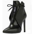 thumbnail image 2 of Wavsuf Combat Boots for Women with Zipper with High Heel Winter Short Ankle-High Black Shoes Size 42, 2 of 6