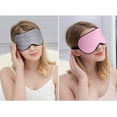 thumbnail image 2 of Sleep Mask 4 Pack, Silk Eye Sleeping Mask, Lightweight Comfortable Silk Eye Mask, 4 x Silk Sleep Eye Masks (Pink, Blue, Gray, Black) for Men & Women, 2 of 5