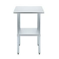 thumbnail image 2 of AmGood 18 in. x 24 in. Stainless Steel Table | Metal Utility Kitchen Prep Work Table | NSF, 2 of 9