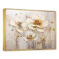 thumbnail image 2 of Designart "Tranquil Beige Floral Transitions" Seasonal Flowers Floater Framed Wall Art Living Room, 2 of 5