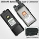thumbnail image 5 of Batería recargable 3800 mAh con USB-C para Baofeng AR-5RM, 5 of 8