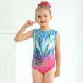 thumbnail image 4 of Girls Gymnastics Leotards with Shorts Kids Toddler Tumbling Outfits Sleeveless Sparkle Ballet Dance Activewear Leotard Biketards 5-14 Years, 4 of 9