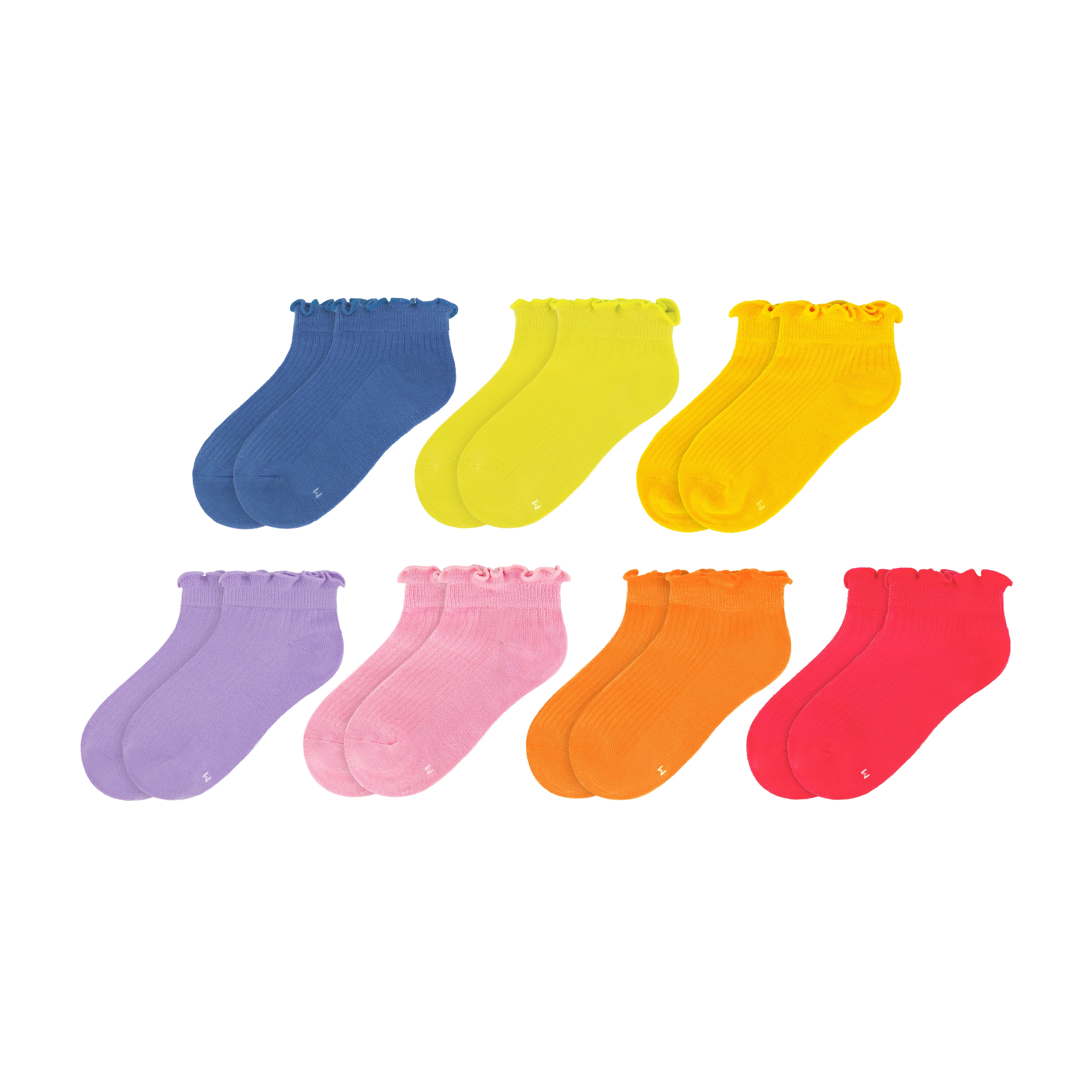 Wonder Nation Girls Cotton Underwear & Socks Bundle, 14-Pack, Sizes 4-16