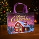 thumbnail image 5 of Bolsas de Regalo Navideñas de Tela No Tejida | Morado | 32 X 25 X 17 Cm | 90 G | Paquete de 1, 5 of 6