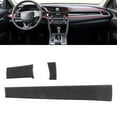 thumbnail image 3 of Tableau de Bord avant Garnitures Console Centrale Couvercle de Contrôle Central Décalcomanie Intérieur Voiture Modification Fibre de Carbone Voiture Accessoire Intérieur 3pcs / Set Console Centrale Garnitures en Fibre de Carbone Réelle, 3 of 8