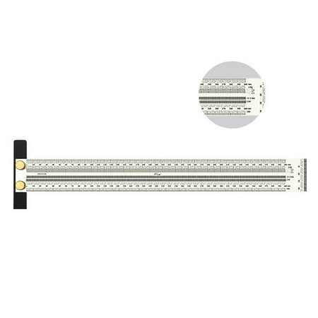 

Scribe Line Marking Ruler with Holes Stainless Steel Marking Gauge High-precision Woodworking Tool