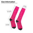 thumbnail image 2 of Pofeuu Rose Red Glitter Print Stockings, Adult Running Hiking Socks for Youth and Adult, 2 of 6