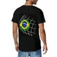 thumbnail image 3 of T-shirt Brazil Goals  Soft Cotton Adult Heat-Transfer Graphic T-Shirt - 180g Breathable Fabric, Unisex Summer Casual Wear with Durable Heat-Printed Design, 3 of 10